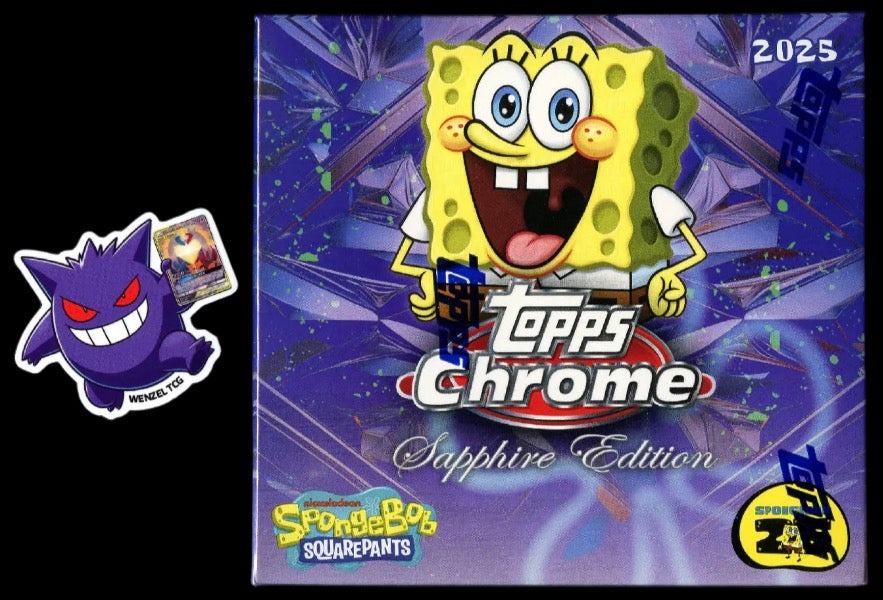 Topps Chrome SpongeBob Sapphire Hobby Box