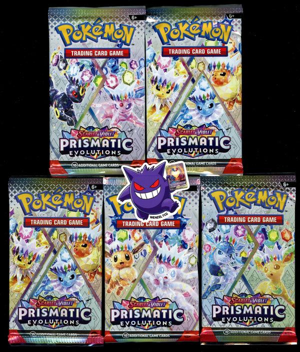 Prismatic Evolutions 5 Booster Packs